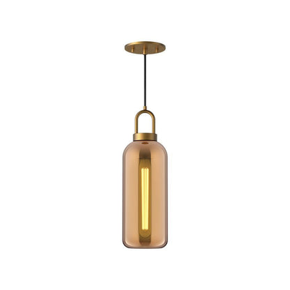 Alora Lighting Soji Pendant Aged Gold, Copper Glass