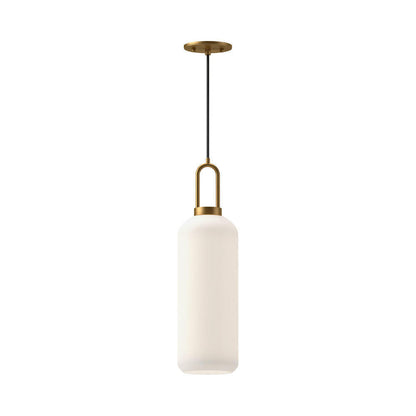 Alora Lighting Soji 6-in 1 Light Pendant Brushed Nickel, Opal Matte Glass