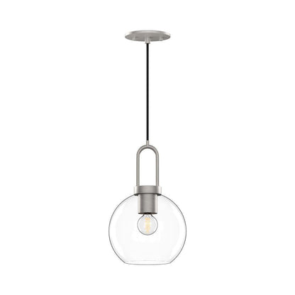 Alora Lighting Soji 8-in 1 Light Pendant Brushed Nickel, Opal Matte Glass