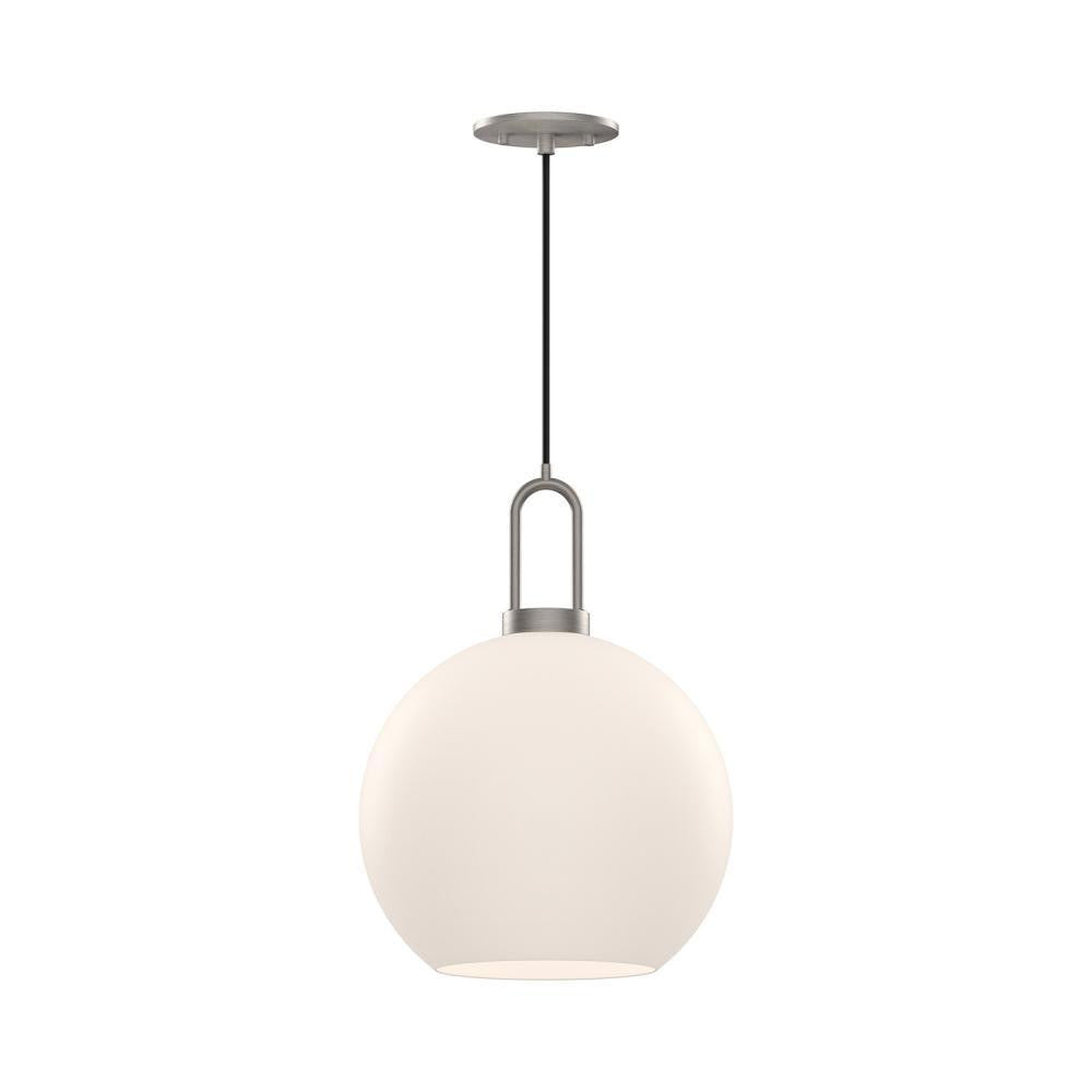 Alora Lighting Soji 10-in 1 Light Pendant Brushed Nickel, Smoked Solid Glass
