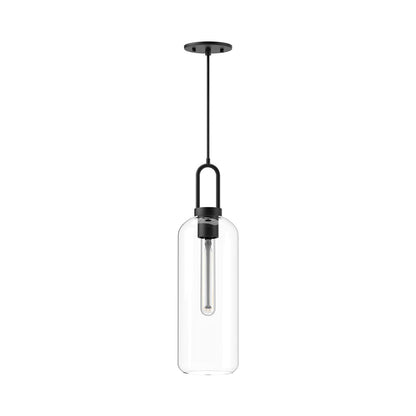 Alora Lighting Soji 6-in 1 Light Pendant Matte Black, Clear Glass