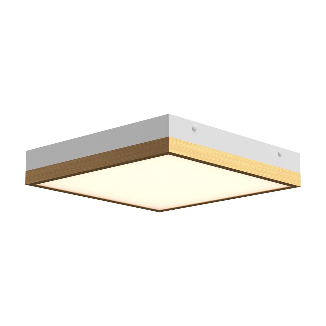 Alora Lighting Sydney Flush Mount, 1-Light, LED, Aged Gold, White, 11.13"W