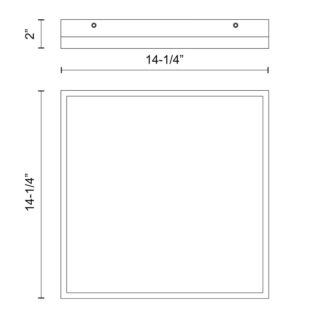 Alora Lighting Sydney Flush Mount, 3-Light, LED, Aged Gold, Matte Black, 14.25"W