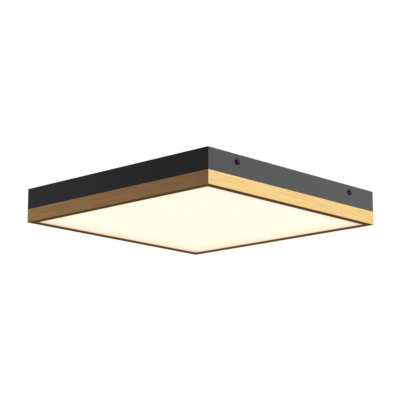 Alora Lighting Sydney LED Flush Mount Aged Gold, Matte Black
