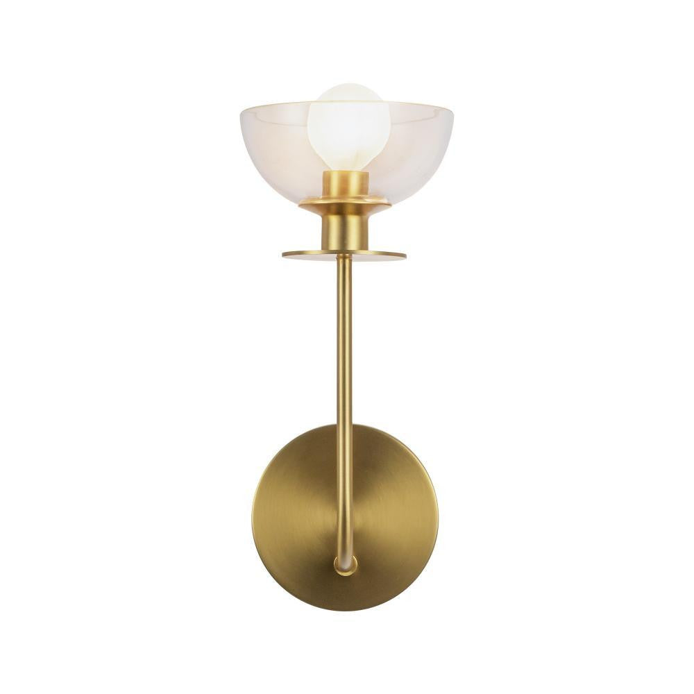 Alora Lighting Sylvia 5-in Wall Vanity Light Brushed Gold