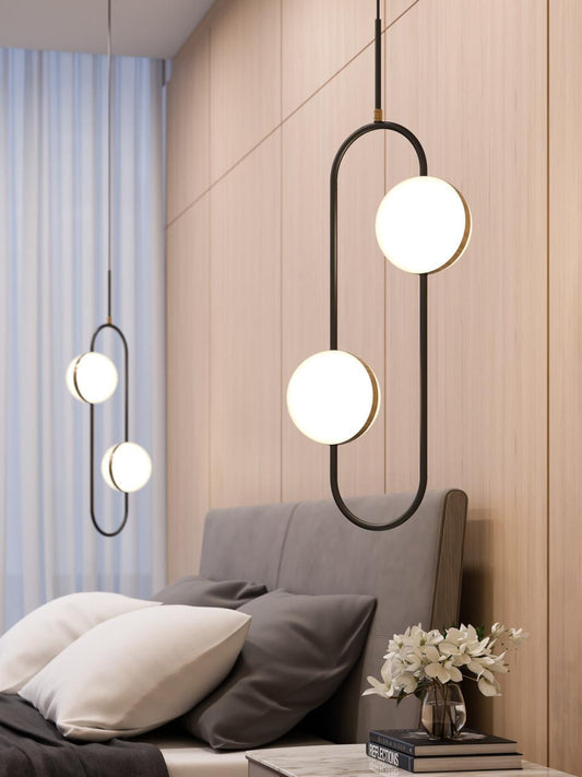 Alora Lighting Tagliato Pendant, 6-Light, LED, Matte Black, Brushed Gold, 33.5"H (PD302002MBBG 706WPCA)