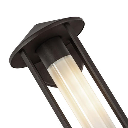 Alora Lighting Tenko 12-in Bronze/Glossy Opal Glass 1 Light Exterior Wall