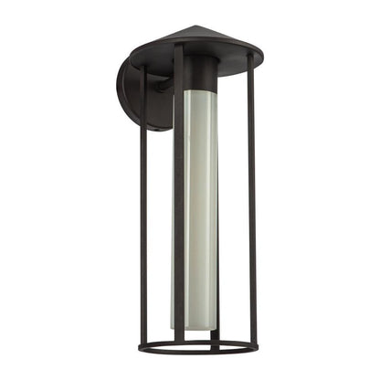 Alora Lighting Tenko 18-in Bronze/Glossy Opal Glass 1 Light Exterior Wall