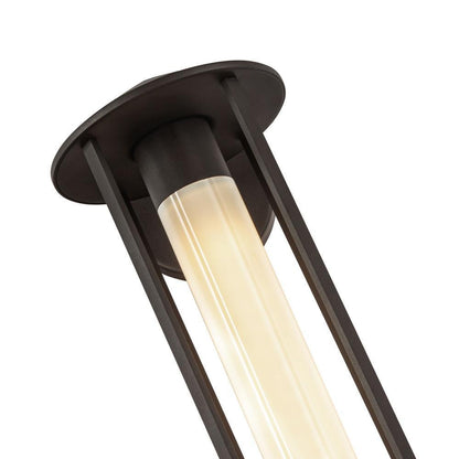 Alora Lighting Tenko 18-in Bronze/Glossy Opal Glass 1 Light Exterior Wall