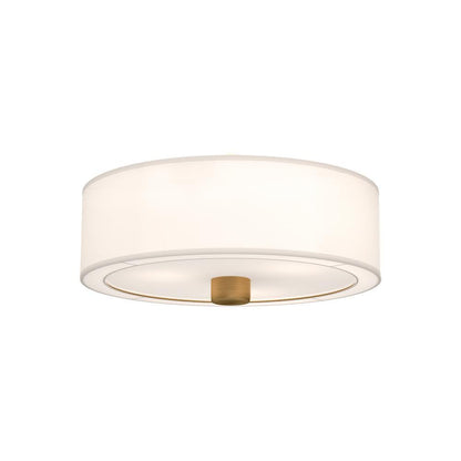 Alora Lighting Theo 3 Light Flush Mount Aged Gold