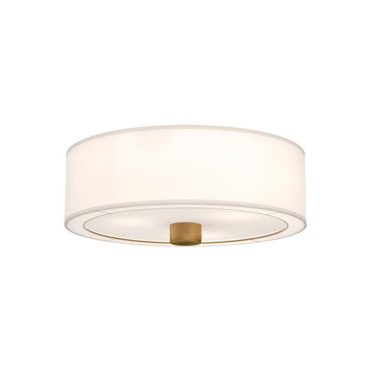 Alora Lighting Theo 3 Light Flush Mount Aged Gold