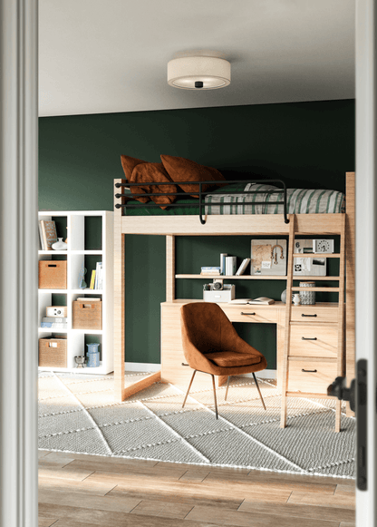 Alora Lighting Theo 3 Light Flush Mount Matte Black