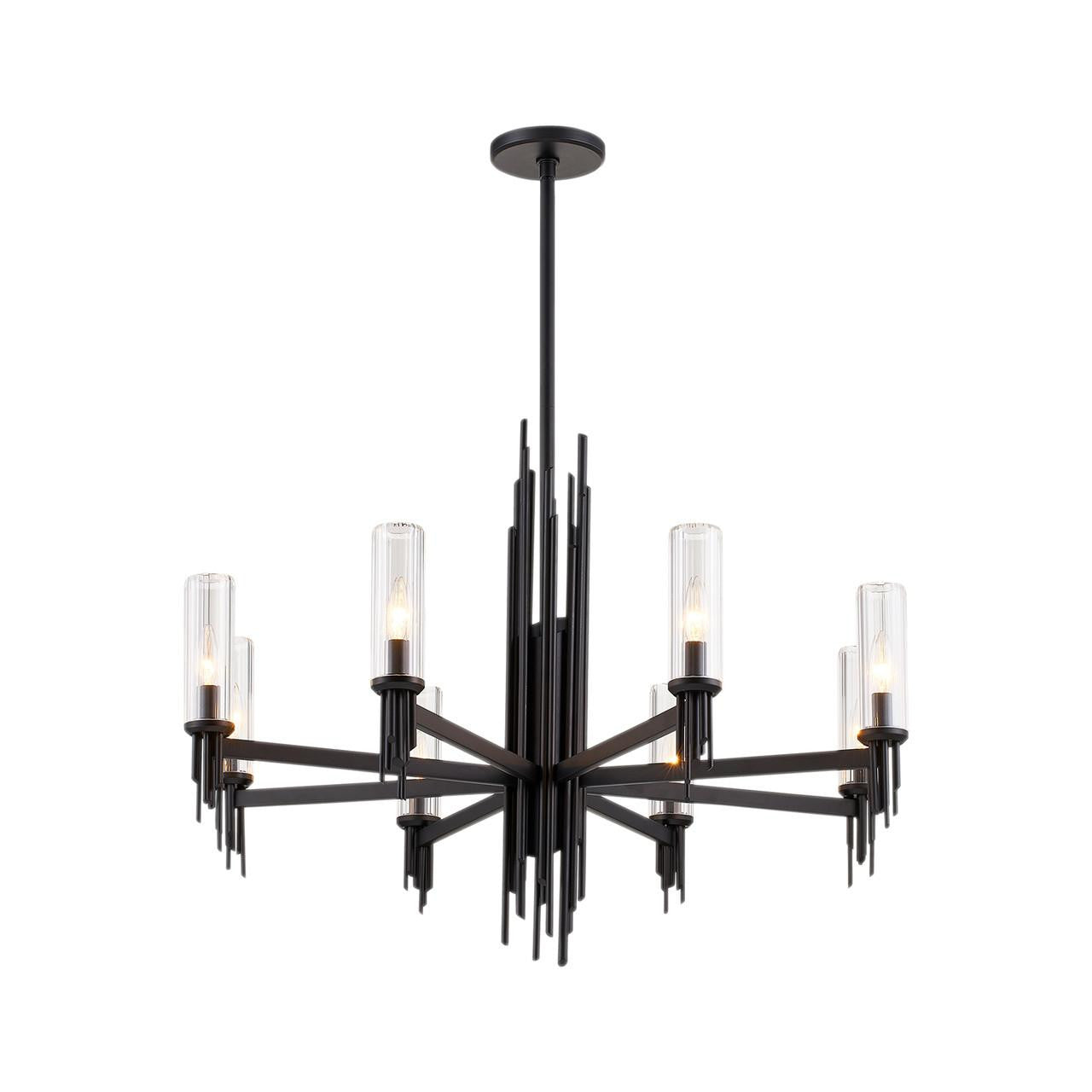 Alora Lighting Torres 36-in Chandelier Matte Black