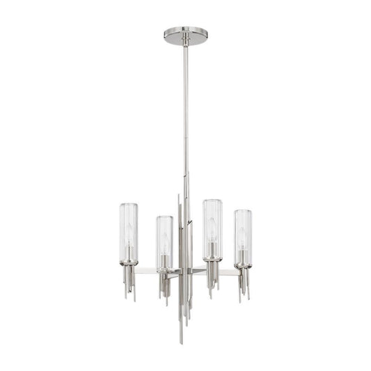 Alora Lighting Torres 18-in Chandelier Polished Nickel