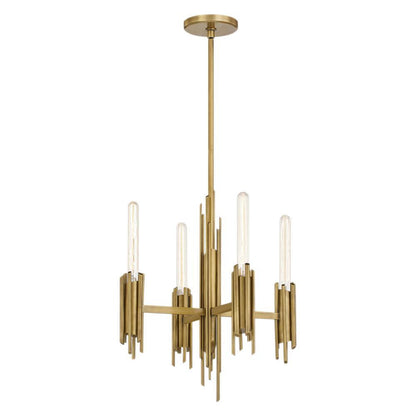 Alora Lighting Torres Chandelier, 1-Light, Vintage Brass, 22.13"H (CH335019VB 706WPCH)