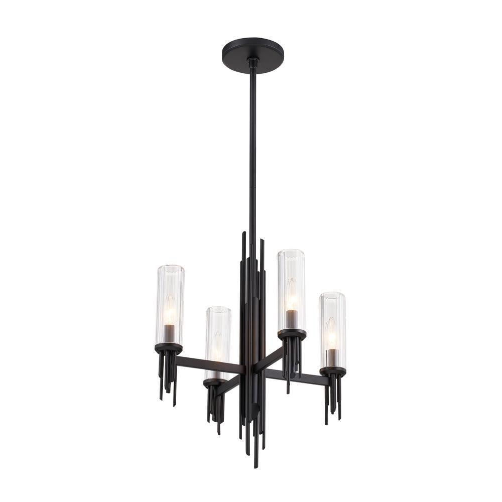 Alora Lighting Torres 18-in Chandelier Matte Black