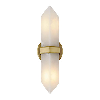Alora Lighting Valencia Wall/Vanity Light, 1-Light, Vintage Brass, Alabaster, 15"H
