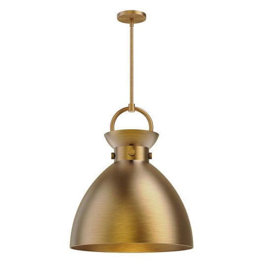 Alora Lighting Waldo 18-in Pendant Aged Gold, Matte Black