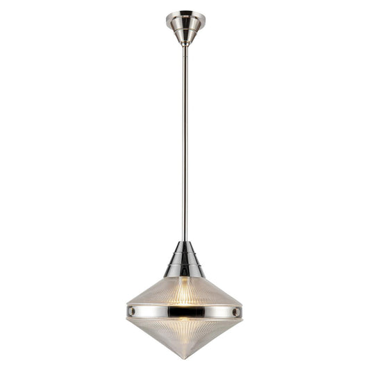 Alora Lighting Willard 1 Light Pendant Polished Nickel
