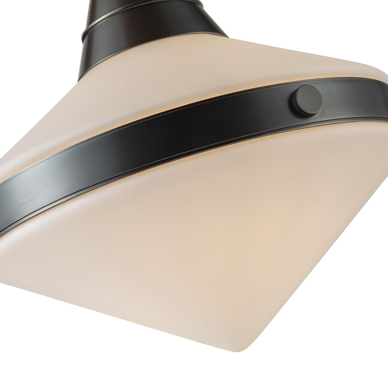 Alora Lighting Willard Pendant, 1-Light, Urban Bronze, Opal Matte Glass, 14.13"H
