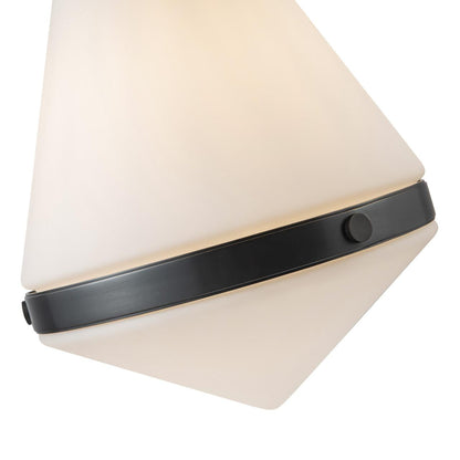 Alora Lighting Willard Pendant, 1-Light, Urban Bronze, Opal Matte Glass, 21.75"H