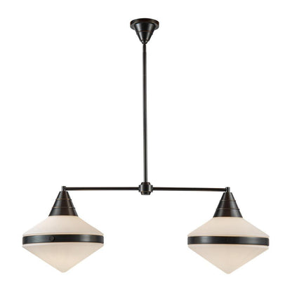 Alora Lighting Willard Pendant, 2-Light, Urban Bronze, Opal Matte Glass, 40.63"L (LP348241UBOP 7072XKY)
