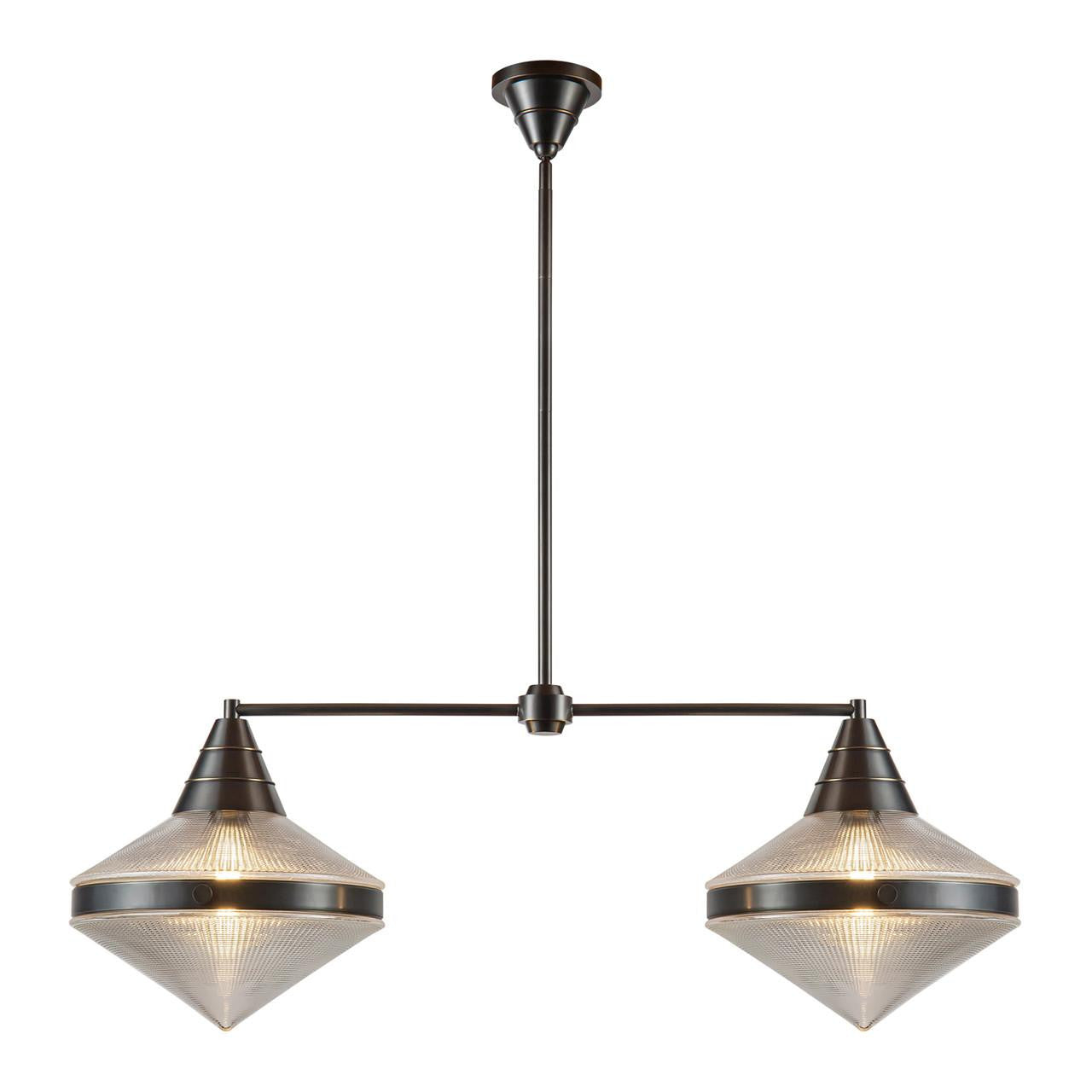 Alora Lighting Willard 2 Light Linear Pendant Vintage Brass