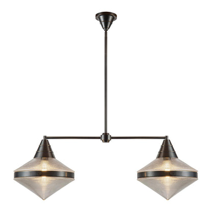 Alora Lighting Willard 2 Light Linear Pendant Vintage Brass