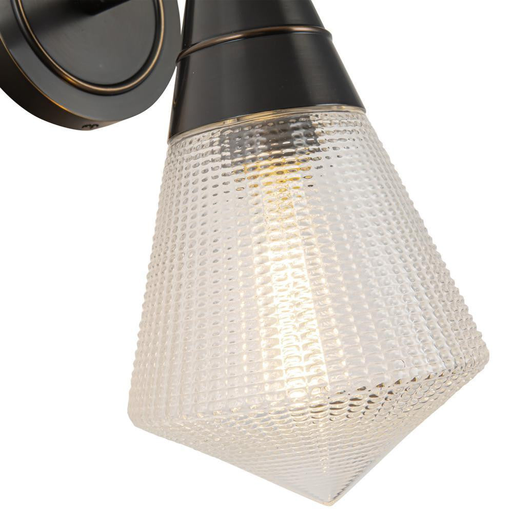 Alora Lighting Willard Wall/Vanity Light, 1-Light, Urban Bronze, Prismatic Glass, 11.63"H (WV348106UBPG 7072XK3)