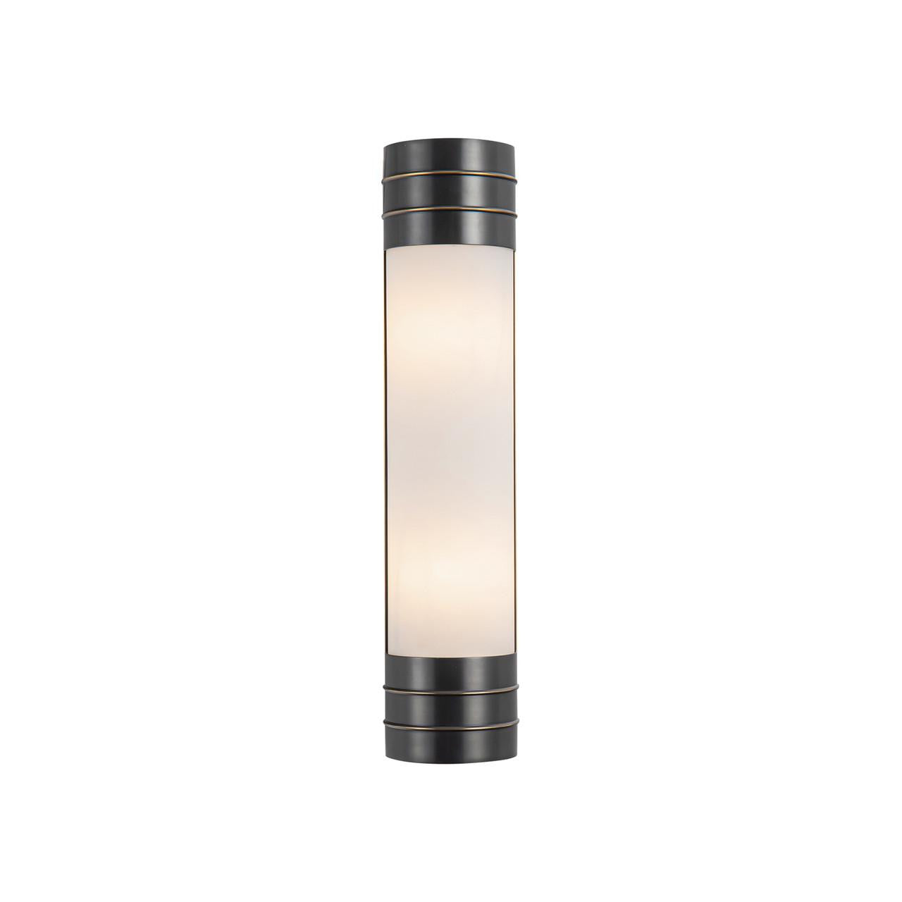 Alora Lighting Willard Wall/Vanity Light, 2-Light, Urban Bronze, Opal Matte Glass, 18.38"H