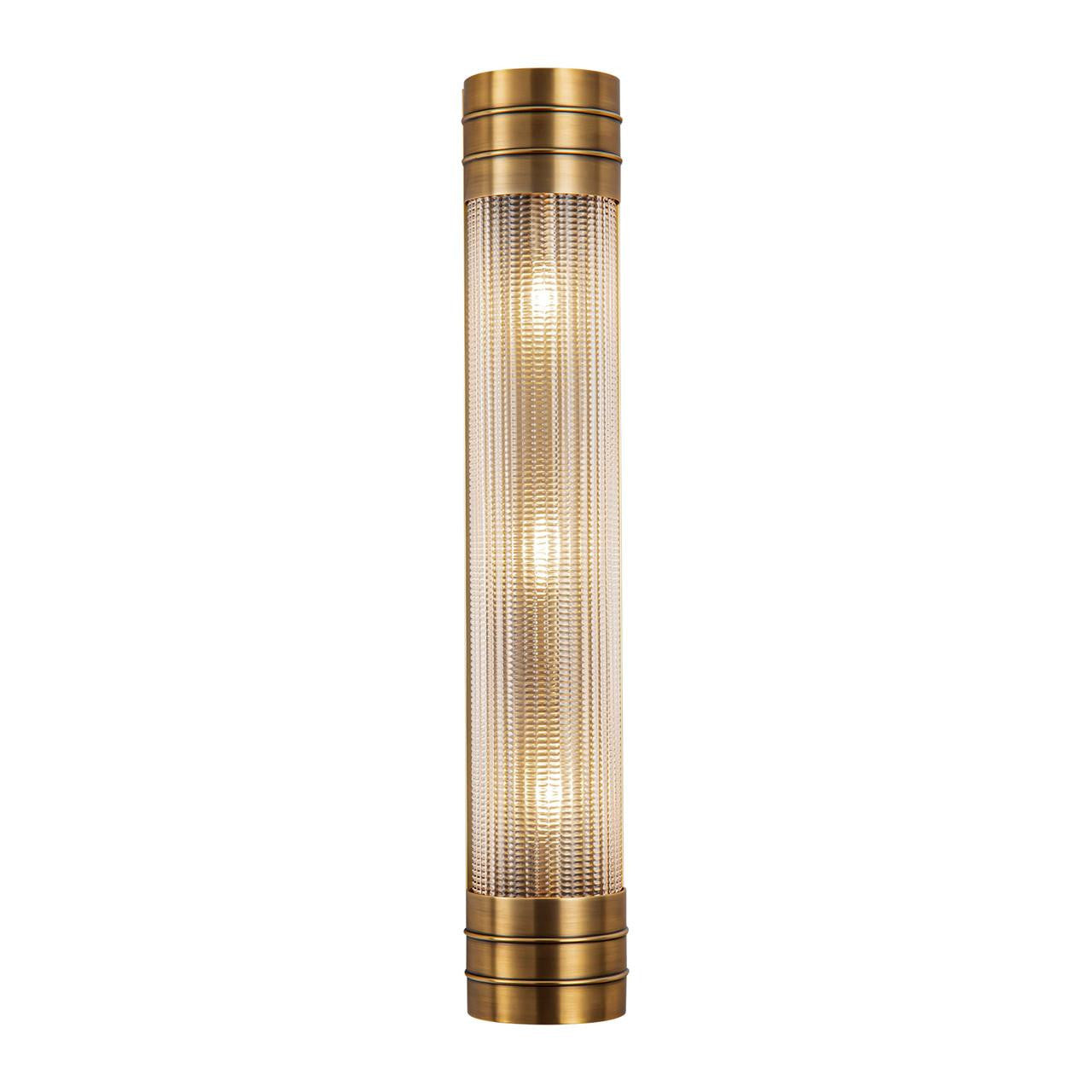 Alora Lighting Willard Wall/Vanity Light, 3-Light, Vintage Brass, Prismatic Glass, 24.13"H