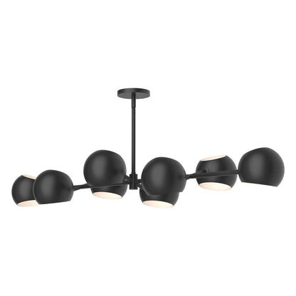 Alora Lighting Willow 8 Light Linear Chandelier Matte Black