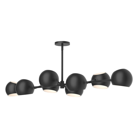 Alora Lighting Willow 8 Light Linear Chandelier Matte Black