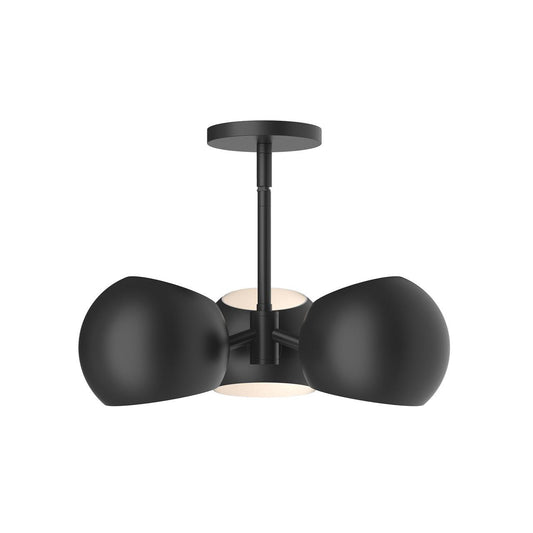Alora Lighting Willow 3 Light Pendant Matte Black