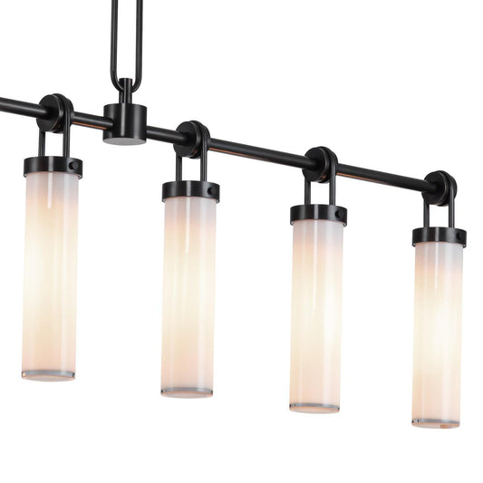 Alora Lighting Wynwood 6 Light Linear Pendant Vintage Brass