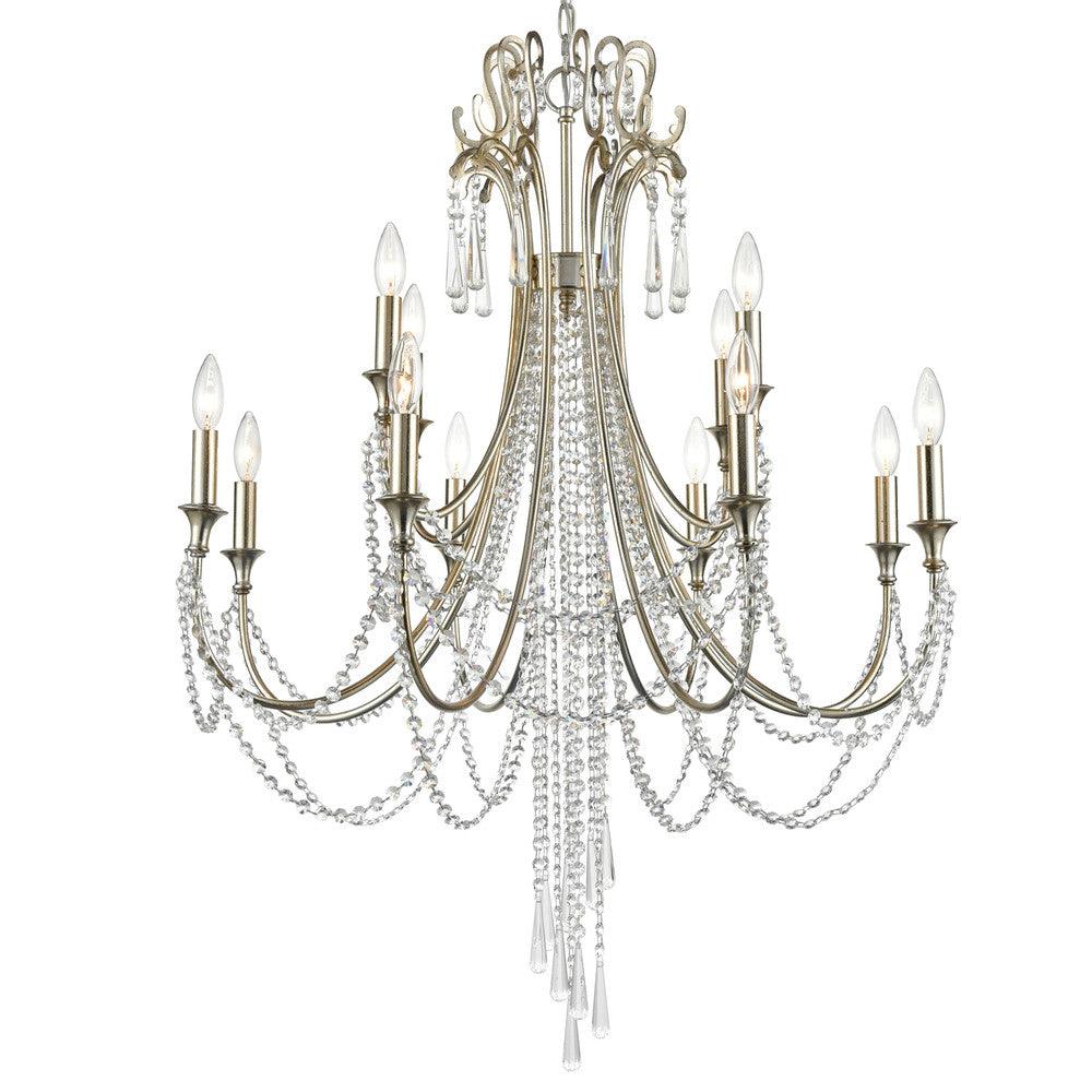 Crystorama Arcadia Chandelier Antique Gold