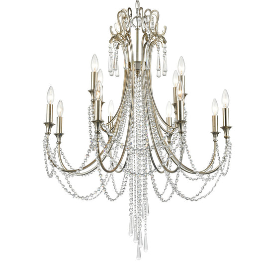 Crystorama Arcadia Chandelier Antique Gold