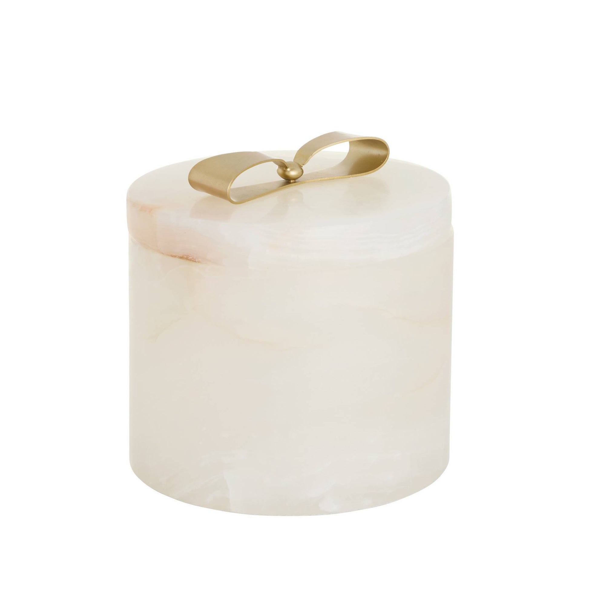 Arteriors Home Monet Large Container White Onyx