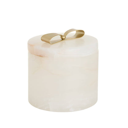 Arteriors Home Monet Large Container White Onyx