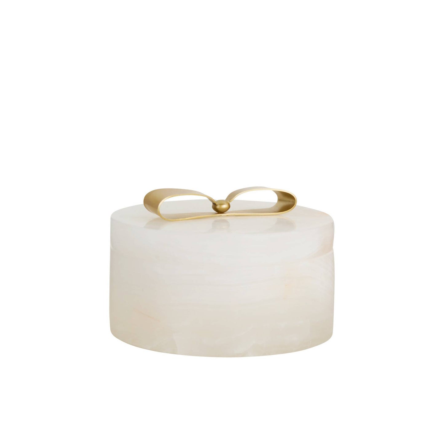 Arteriors Home Monet Small Container White Onyx