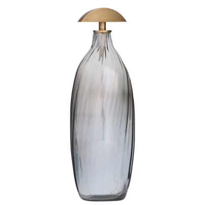 Arteriors Home Karis Decanters, Set of 3 Blue Smoke Luster