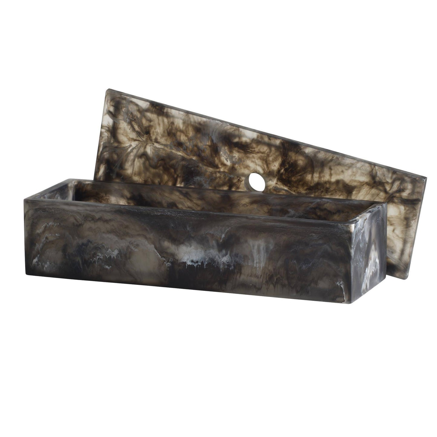 Arteriors Home Kayce Boxes, Set of 2 Black and White