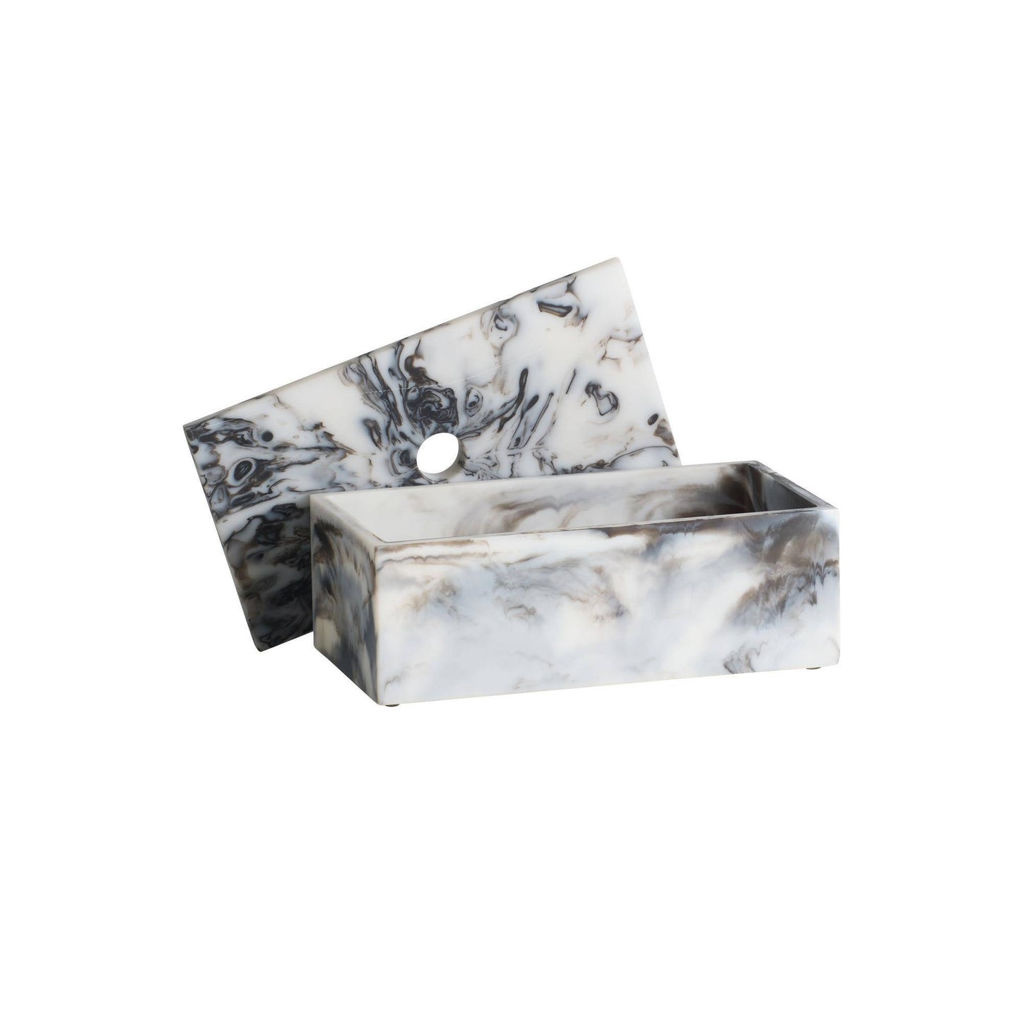 Arteriors Home Kayce Boxes, Set of 2 Black and White