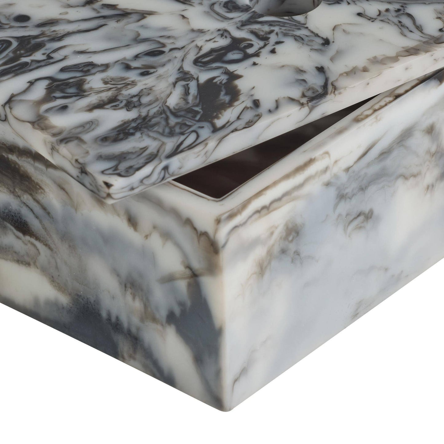 Arteriors Home Kayce Boxes, Set of 2 Black and White