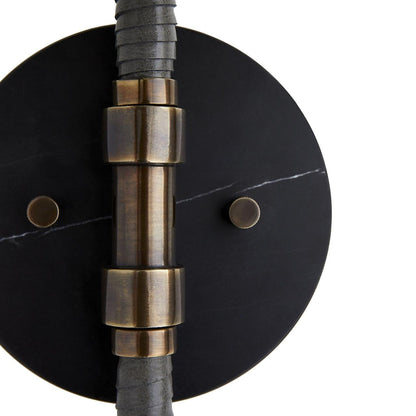 Arteriors Home Aaron Wall Sconce, 1-Light, Bronze, 9"W (49175 3MQMG)