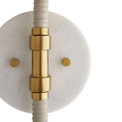 Arteriors Home Aaron Wall Sconce, 1-Light, Heritage Brass, 9.5"W (49176 3MQMH)