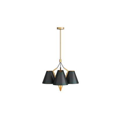 Arteriors Home Abrams Chandelier Antique Brass