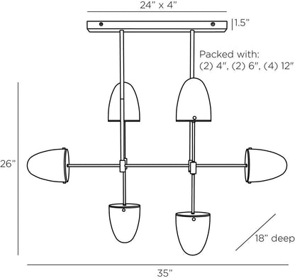 Arteriors Home Alazani Chandelier