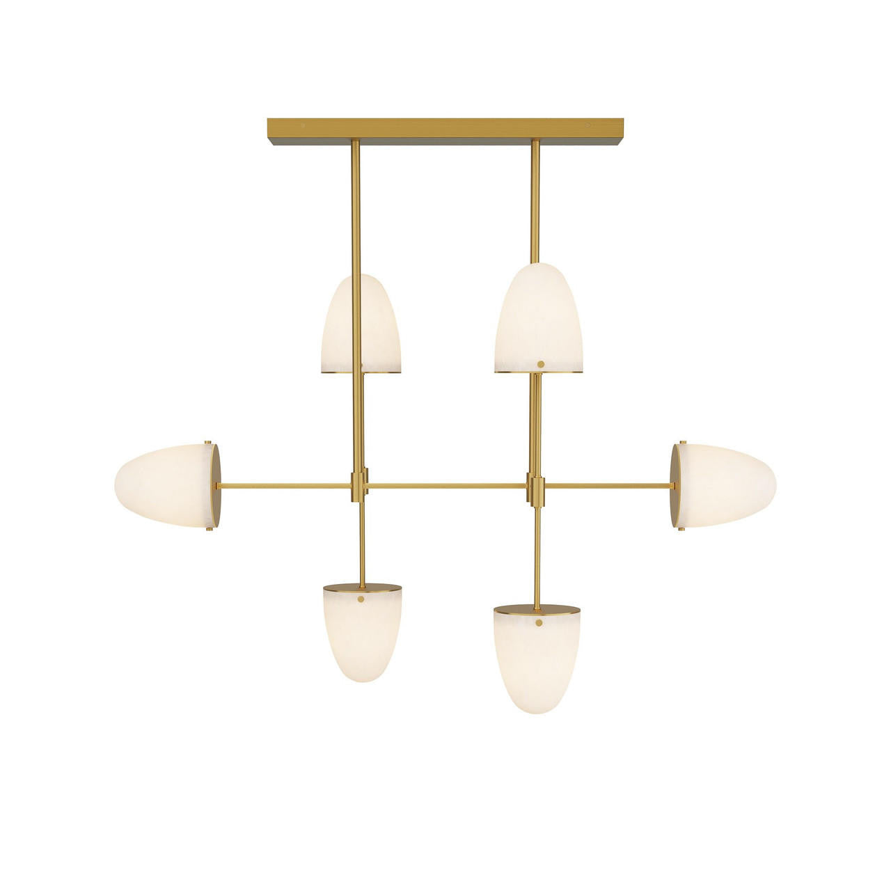 Arteriors Home Alazani Chandelier Antique Brass
