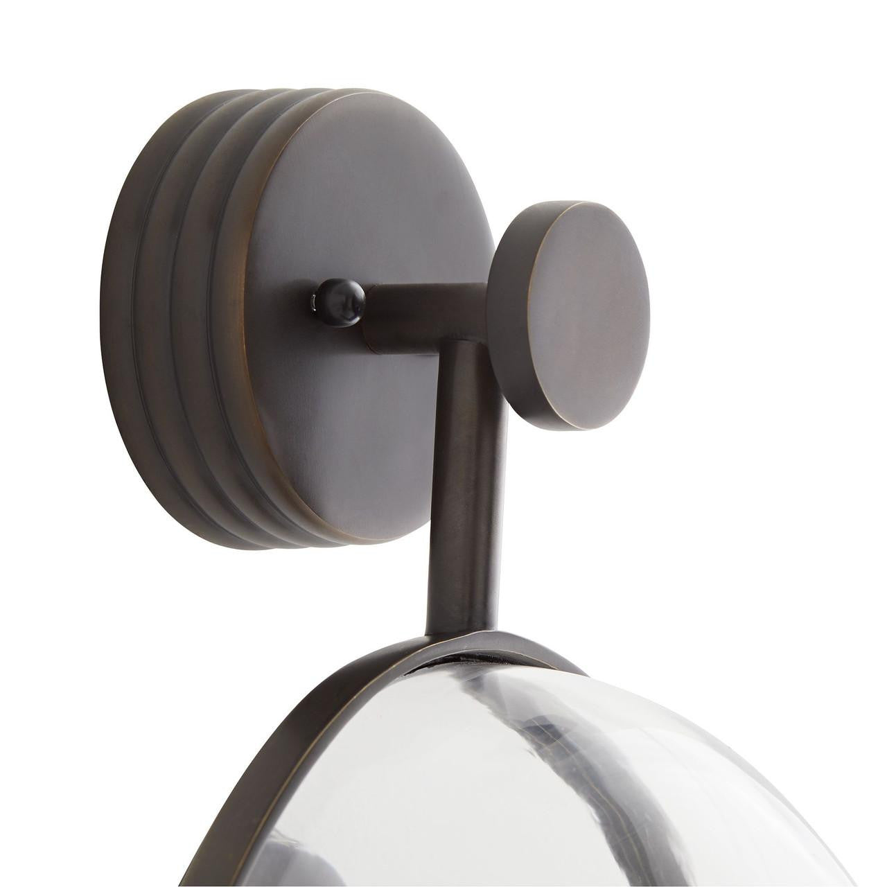 Arteriors Home Aramis Wall Sconce, 1-Light, Bronze, Clear Glass, 37"H (DD42622 3MPN0)